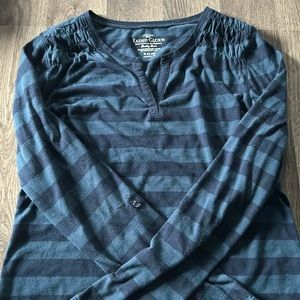 RARE faded glory vintage long sleeve blue/ turquoise y2k top